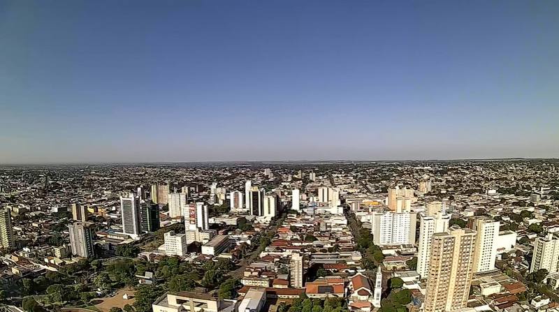 Céu limpo no início da manhã desta sexta-feira em Campo Grande ©FRANCISCO BRITTO
