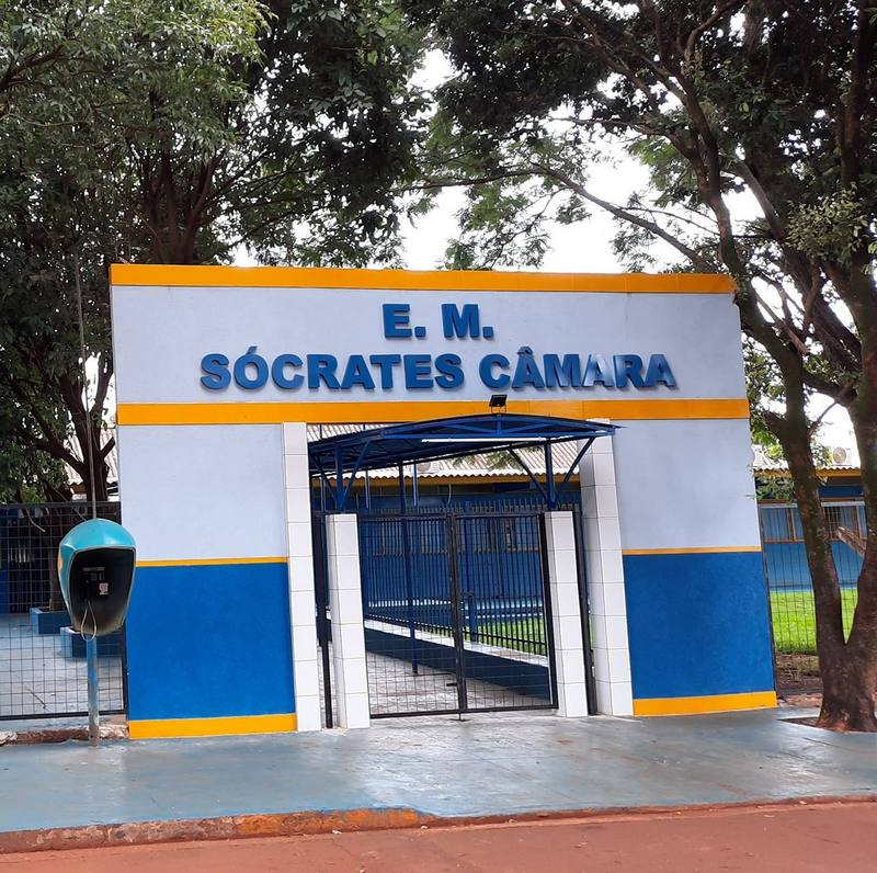 Escola Sócrates Câmara fica localizada no bairro Canaã I, em Dourados